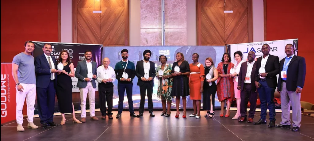 Spenomatic Solar Team receiving awards for the best solar installation company